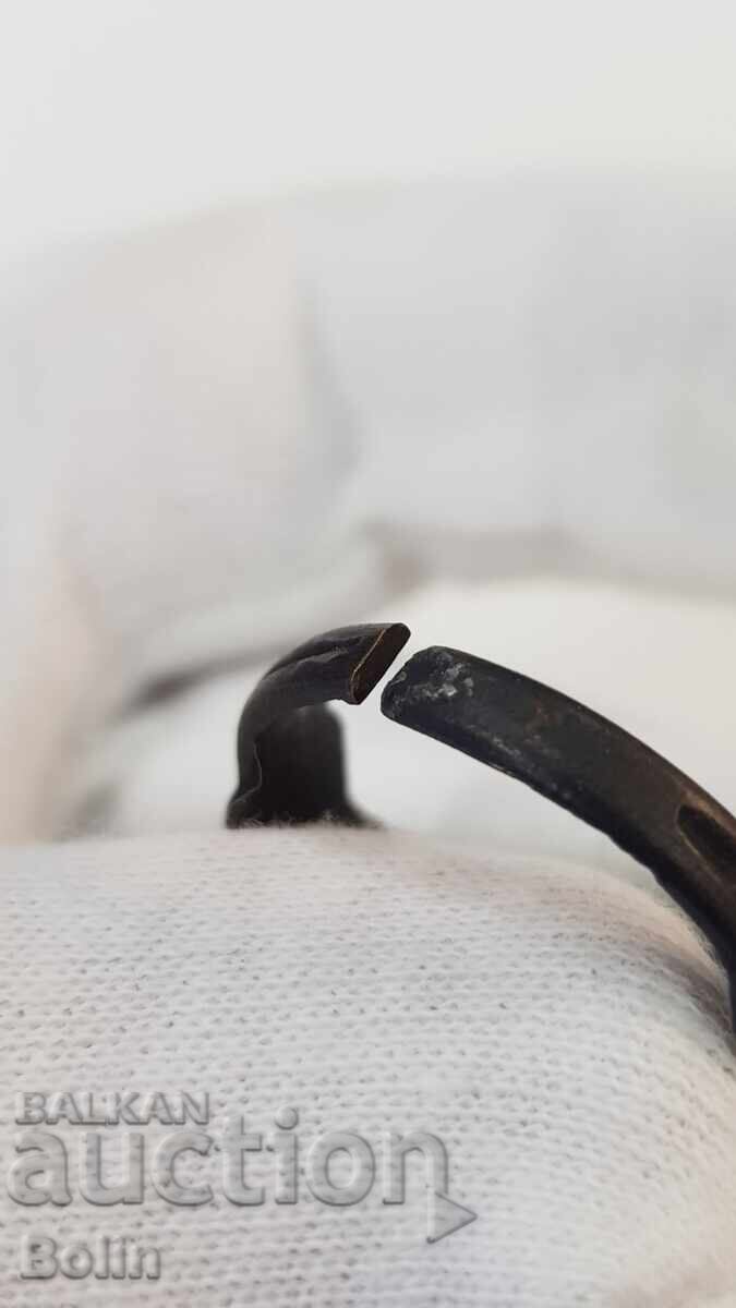 Inel militar german cu craniu Lupta cu partizanii 1939-1945 - 5 Inel militar german cu craniu Lupta cu partizanii 1939-1945 - 5