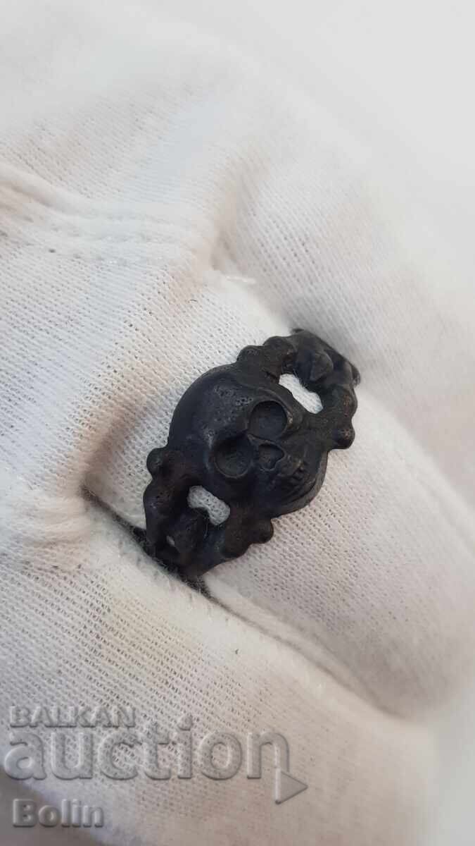 German Military Skull Ring Fight Against Partisans 1939-1945 German Military Skull Ring Fight Against Partisans 1939-1945