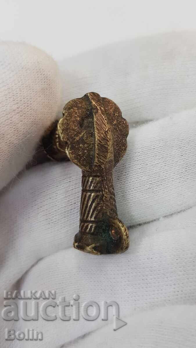 Rare Revival Bronze Pipe 19th Century - 5