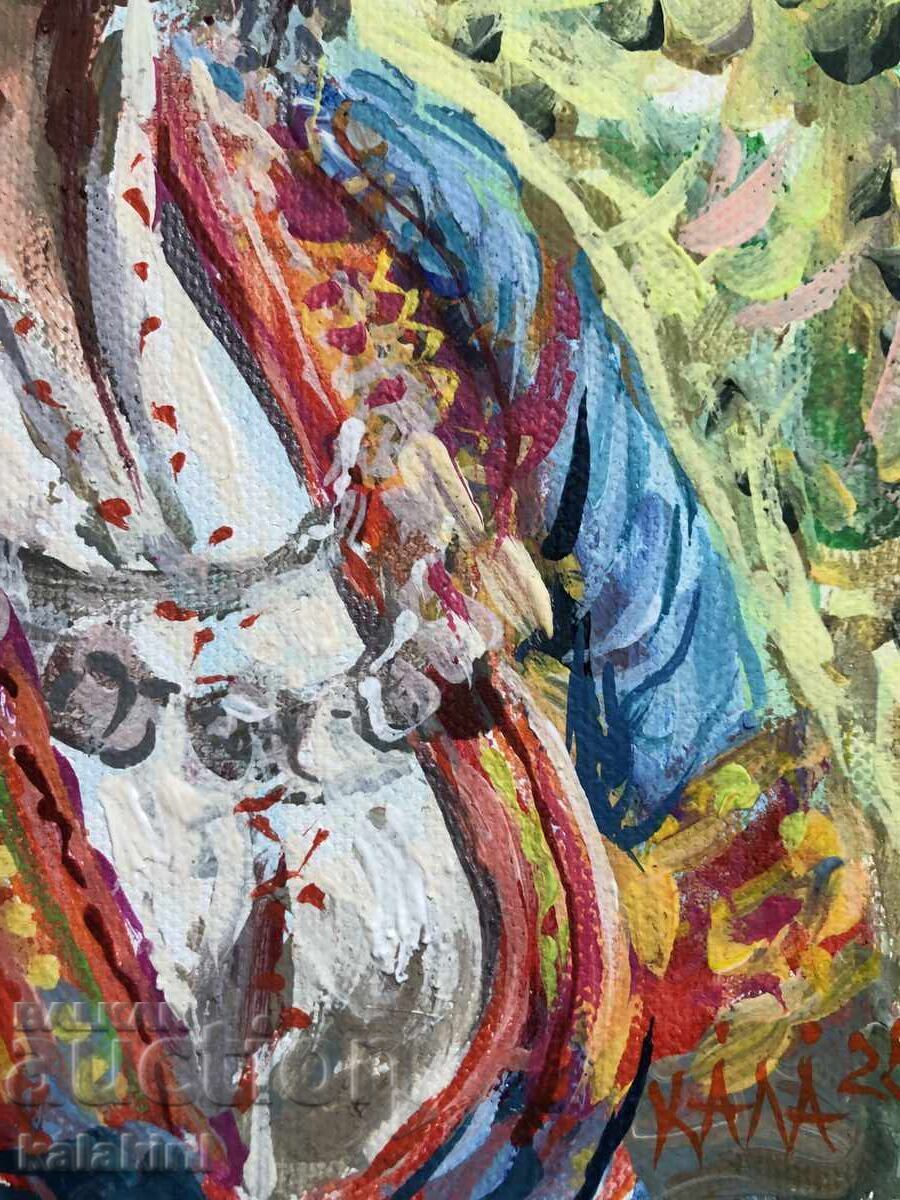 Auction  Bulgarian woman with a blue saya