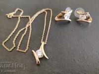 Colier cercei, placat cu aur, lungime aproximativ 40 cm, 20.06.25