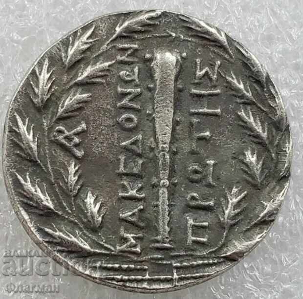 Τετράδραχμο Μακεδονίας, Ρωμαϊκό προτεκτοράτο, 167 π.Χ με τιμή 20.00 BGN | € 10.23