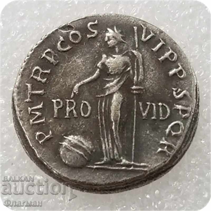 Denar al Împăratului Traian, 98 - 117 d.Hr. REPLICA cu preț € 20.00 | 39.12 BGN