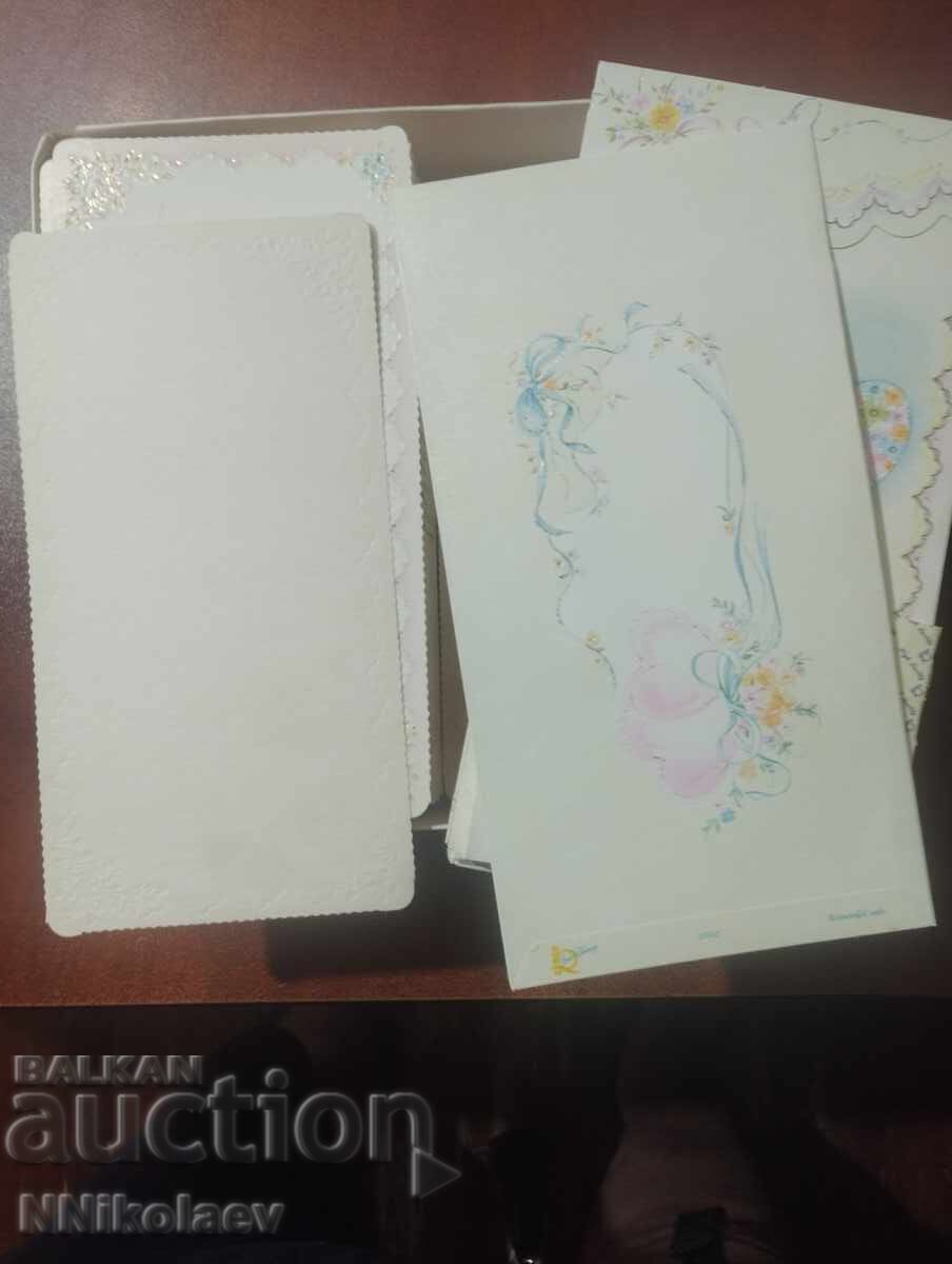 Προσκλητήρια γάμου με σκληρά εσωτερικά φύλλα για κείμενο 100 τεμάχια με τιμή 10.00 BGN | € 5.11