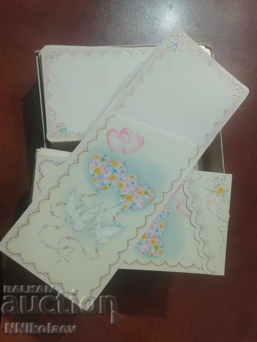 Δημοπρασία Προσκλητήρια γάμου με σκληρά εσωτερικά φύλλα για κείμενο 100 τεμάχια