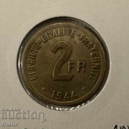 Γαλλία 2 φράγκα / France 2 francs 1944