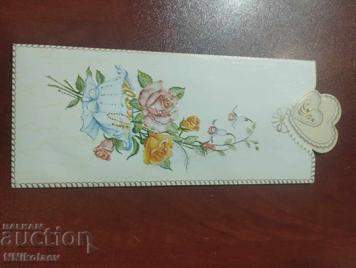 Προσκλητήρια γάμου με σκληρά εσωτερικά φύλλα για κείμενο 100 τεμάχια - 6