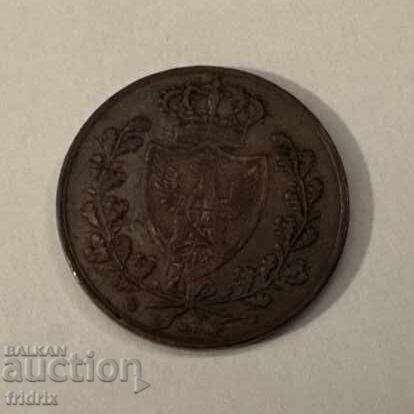 Italy Sardinia 5 centesimo 1826 with price 33.00 BGN | € 16.87