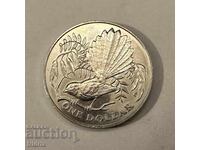 New Zealand 1 dollar 1980