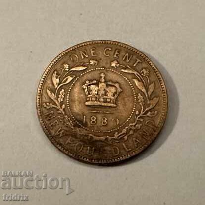 Καναδάς Νιουφάουντλαντ 1 σεντ / Canada Newfoundland 1 cent 1880