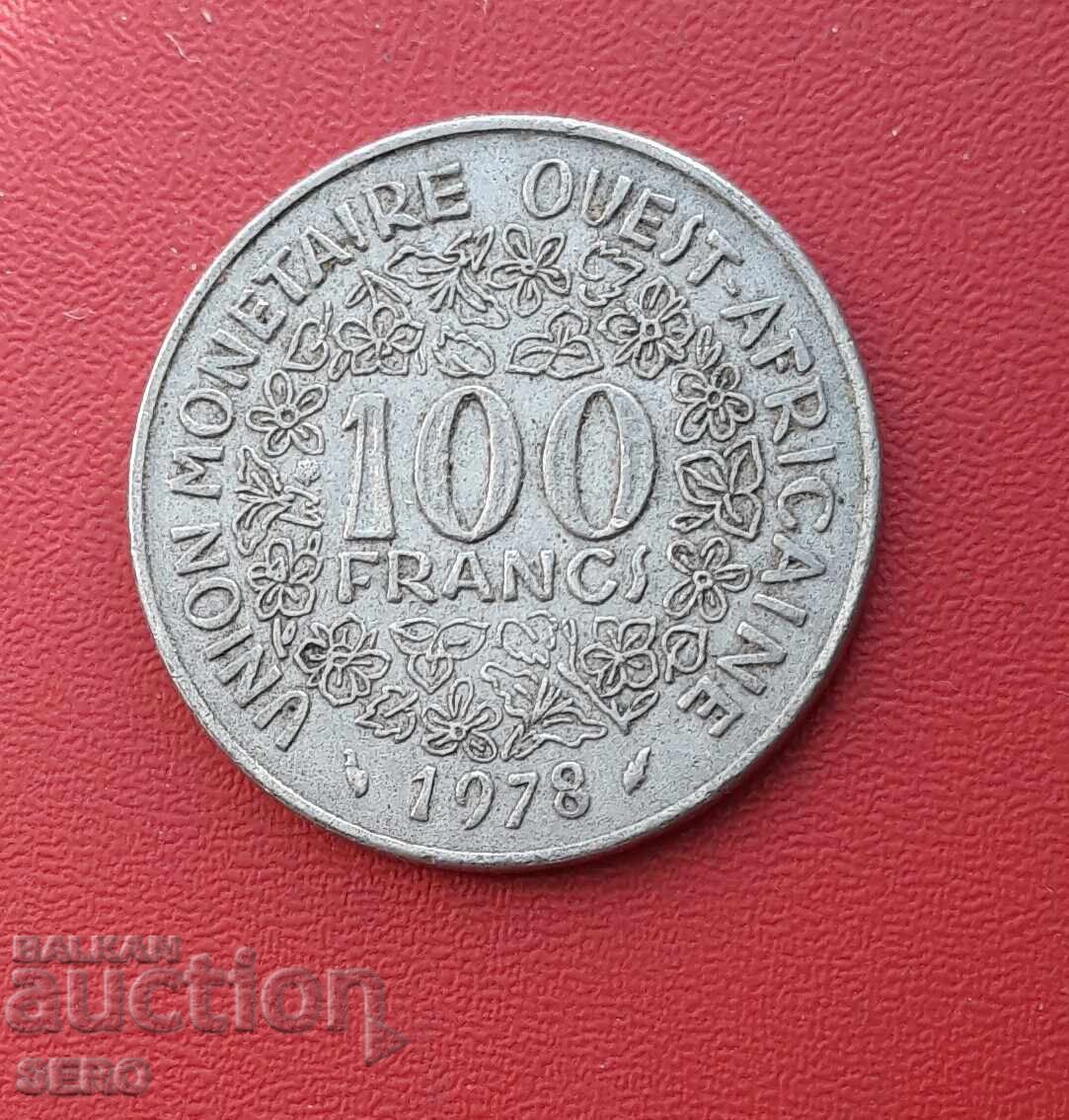 Africa de Vest Franceză - 100 de franci 1978