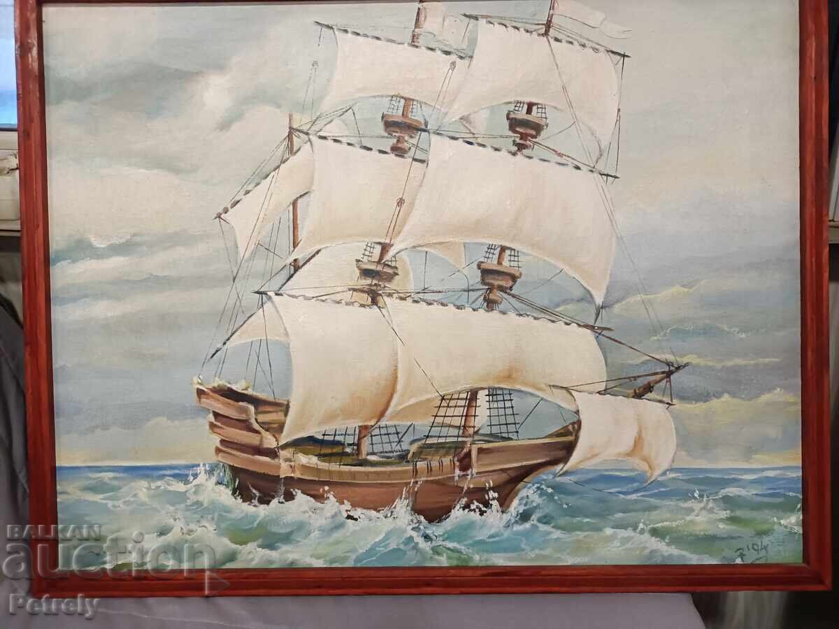 Παλιά ελαιογραφία με τιμή 120.00 BGN | € 61.36