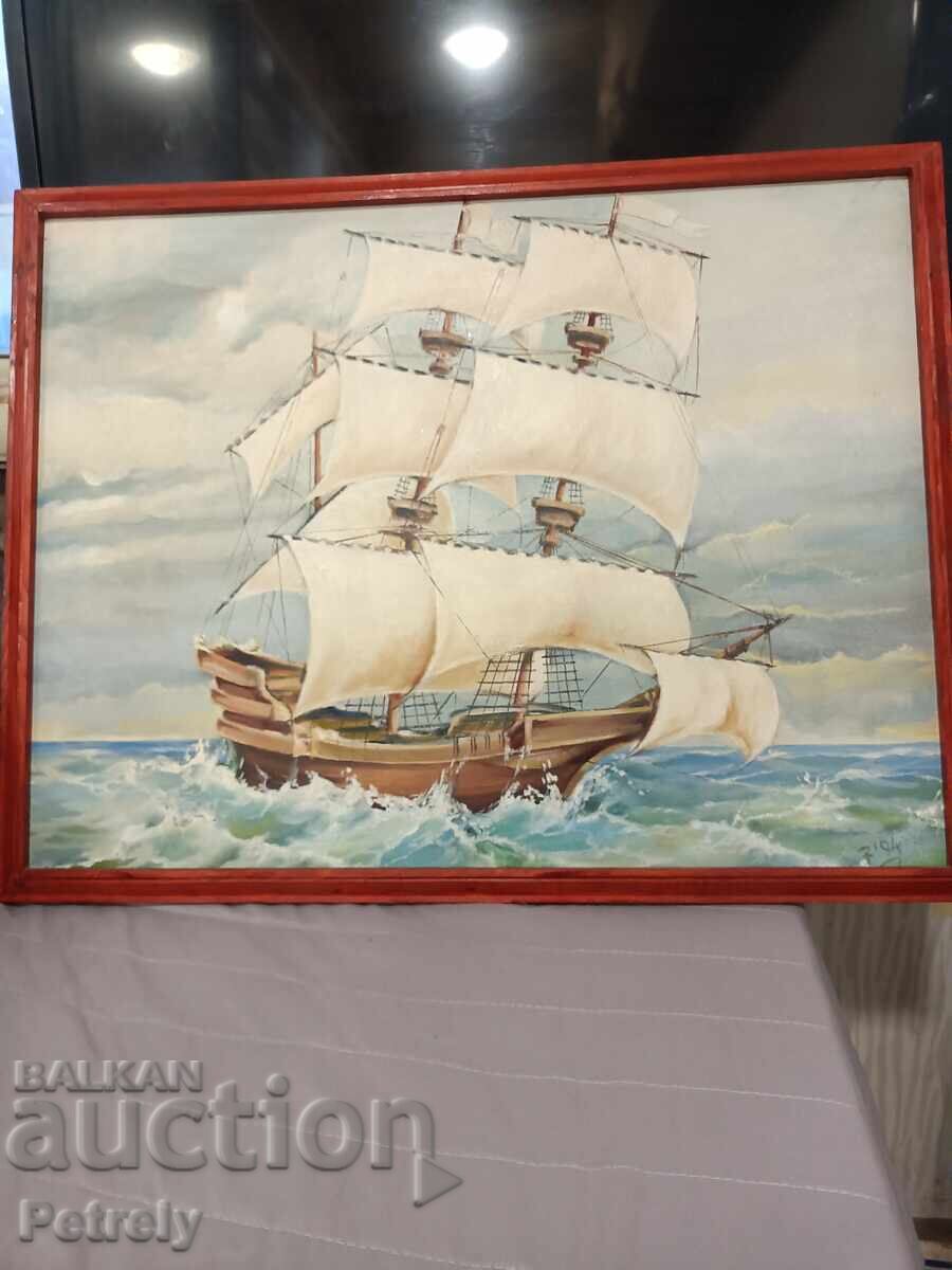 Δημοπρασία Παλιά ελαιογραφία