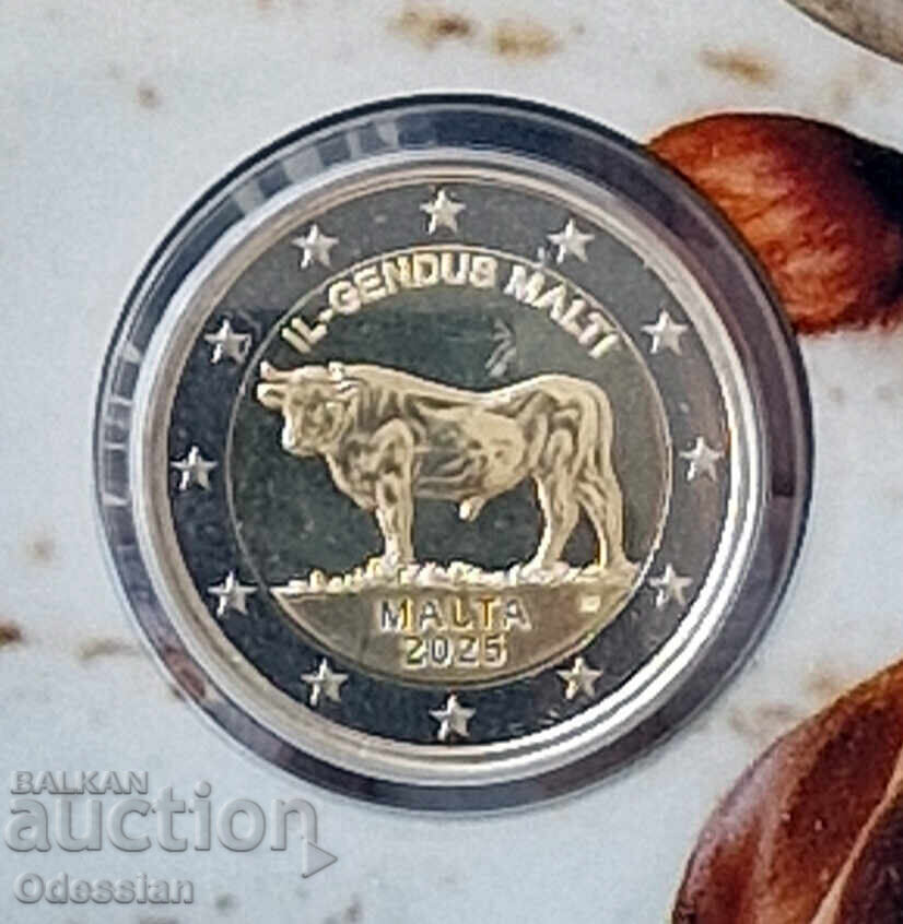 Μάλτα • 2 ευρώ • Μαλτέζικος ταύρος • 2025