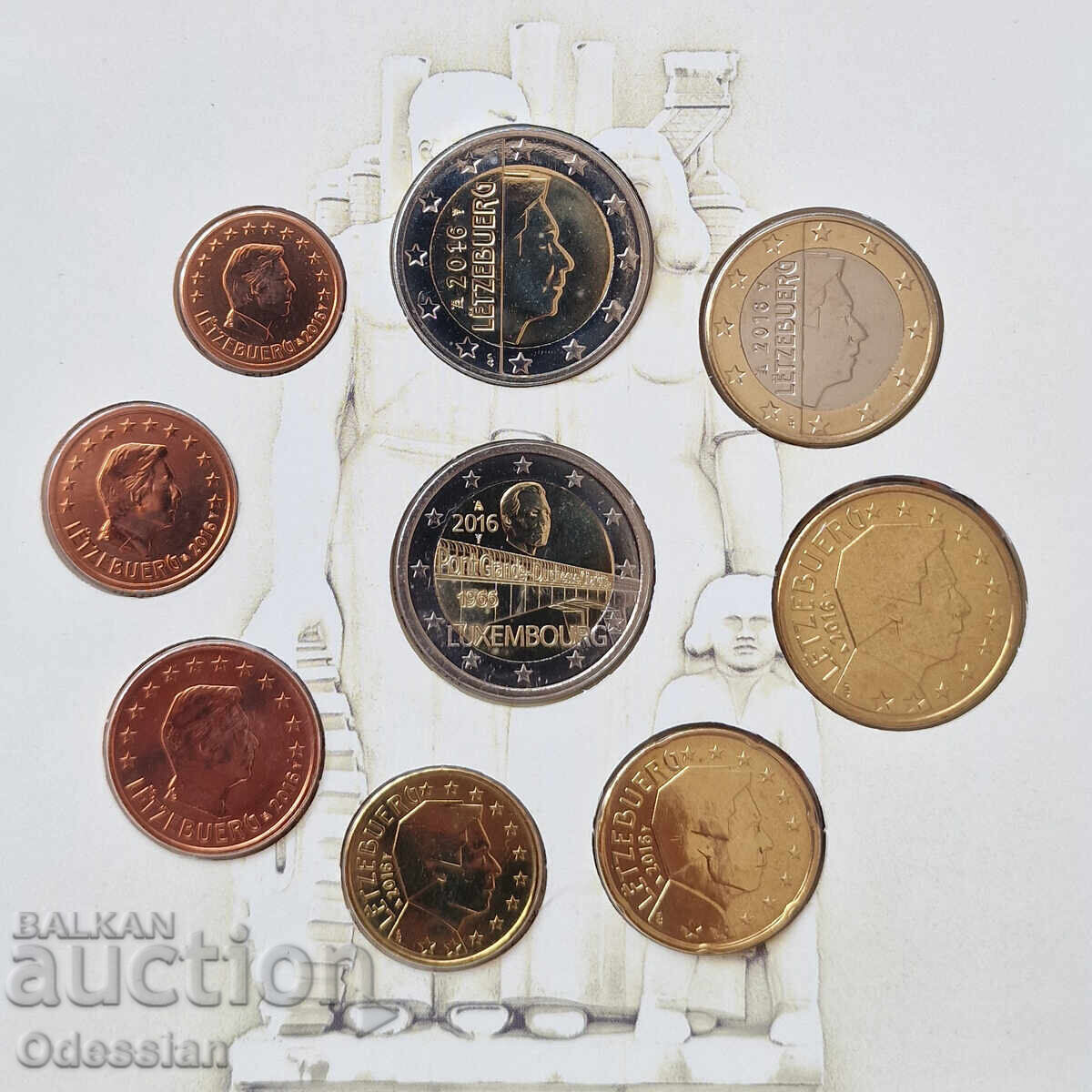 Luxembourg 2016 • Bank Set 8 Coins + 2€ Commemorative