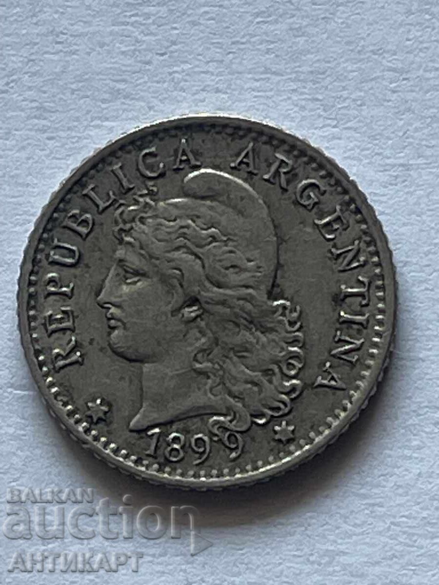 Auction Argentina 2 coins 5 centavos 1896 and 1899 Auction Argentina 2 coins 5 centavos 1896 and 1899