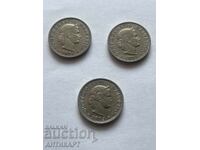 3 monede de 20 rappen rappen Elveția 1881,1881,1883