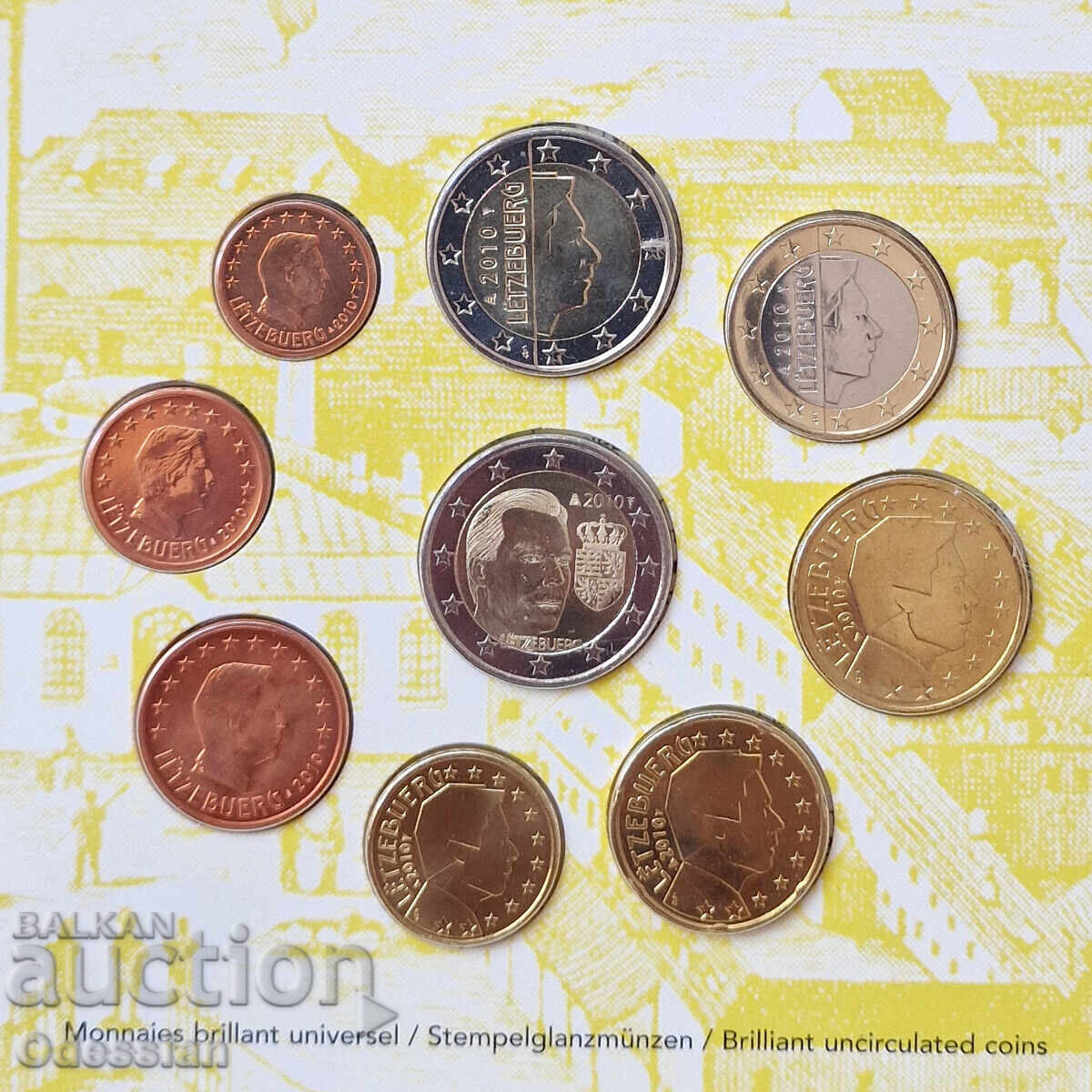 Luxembourg 2010 • Bank set 8 coins + 2€ commemorative