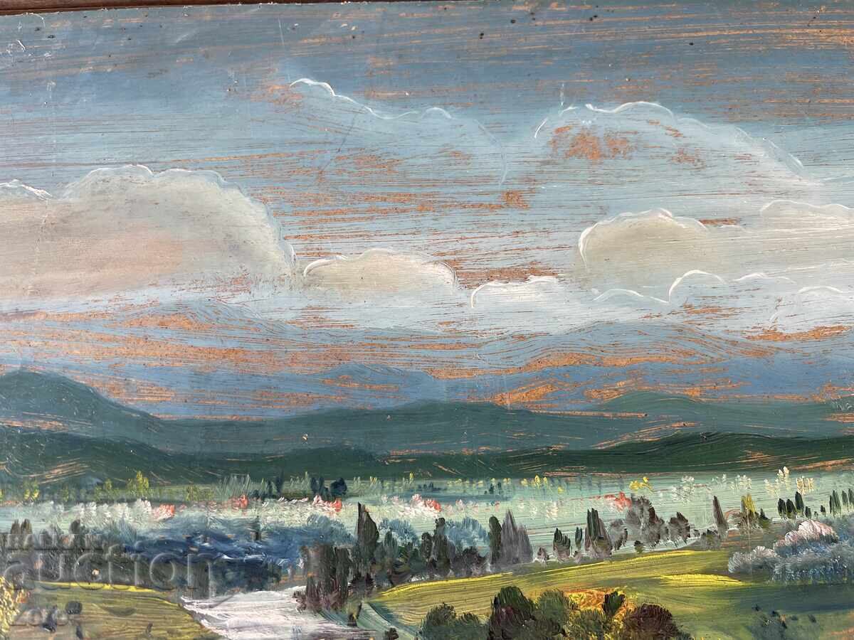 Красива Голяма Стара Картина Пейзаж с цена 300.00 лв. | € 153.39 Красива Голяма Стара Картина Пейзаж с цена 300.00 лв. | € 153.39