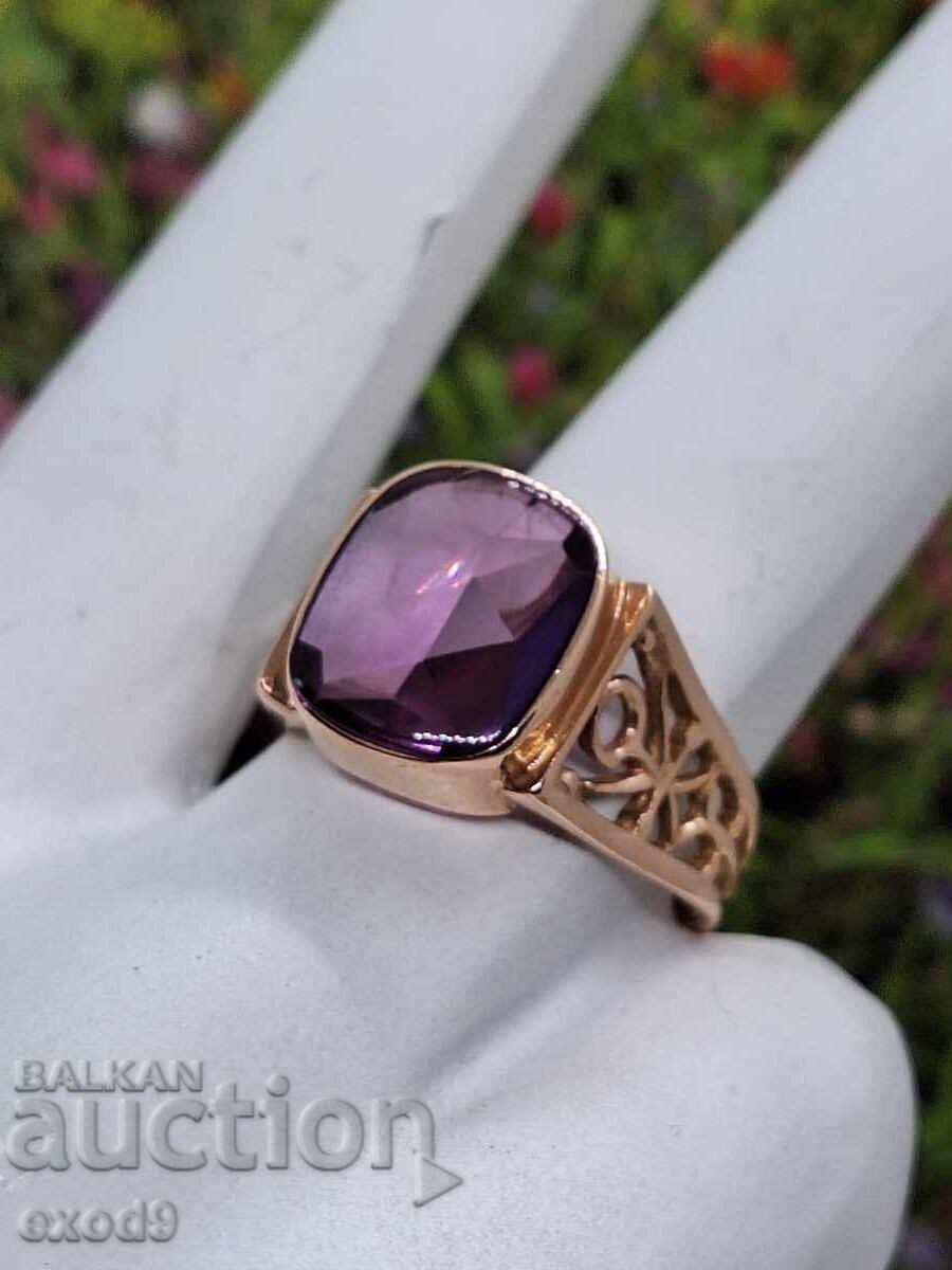 Auction  Gold Russian ring, 583 / 14K