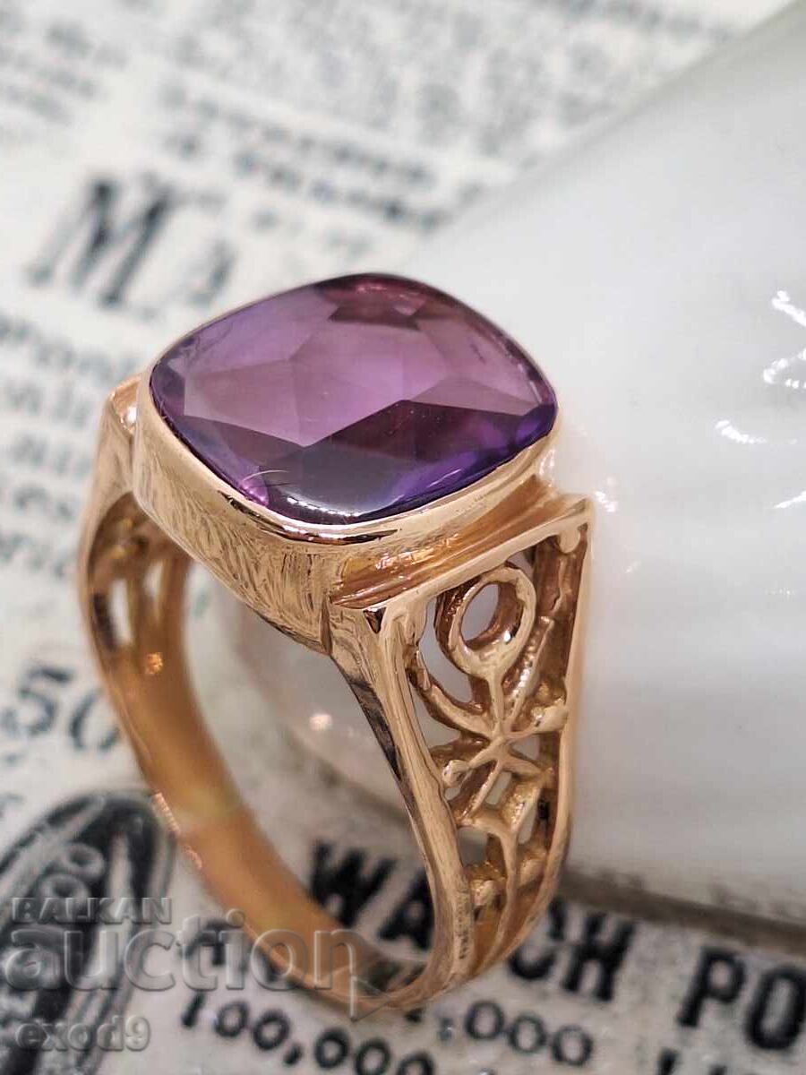 Gold Russian ring, 583 / 14K - 5