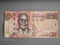 Bancnota - Botswana - 20 pula UNC | 2009
