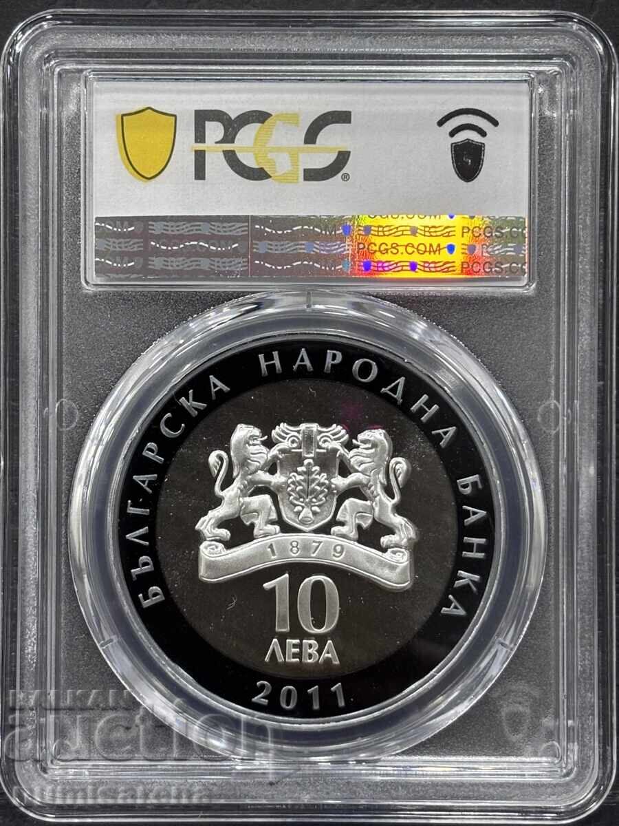 ΒΟΥΛΓΑΡΙΑ 10 ΛΕΒΑ 2011 PCGS PR 69 DCAM ΓΕΝΑ ΝΤΙΜΙΤΡΟΒΑ με τιμή 410.00 BGN | € 209.63