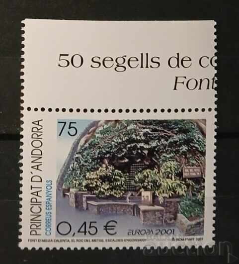 Ισπανία/Ανδόρα Ισπανική 2001 Ευρώπη CEPT MNH Ισπανία/Ανδόρα Ισπανική 2001 Ευρώπη CEPT MNH