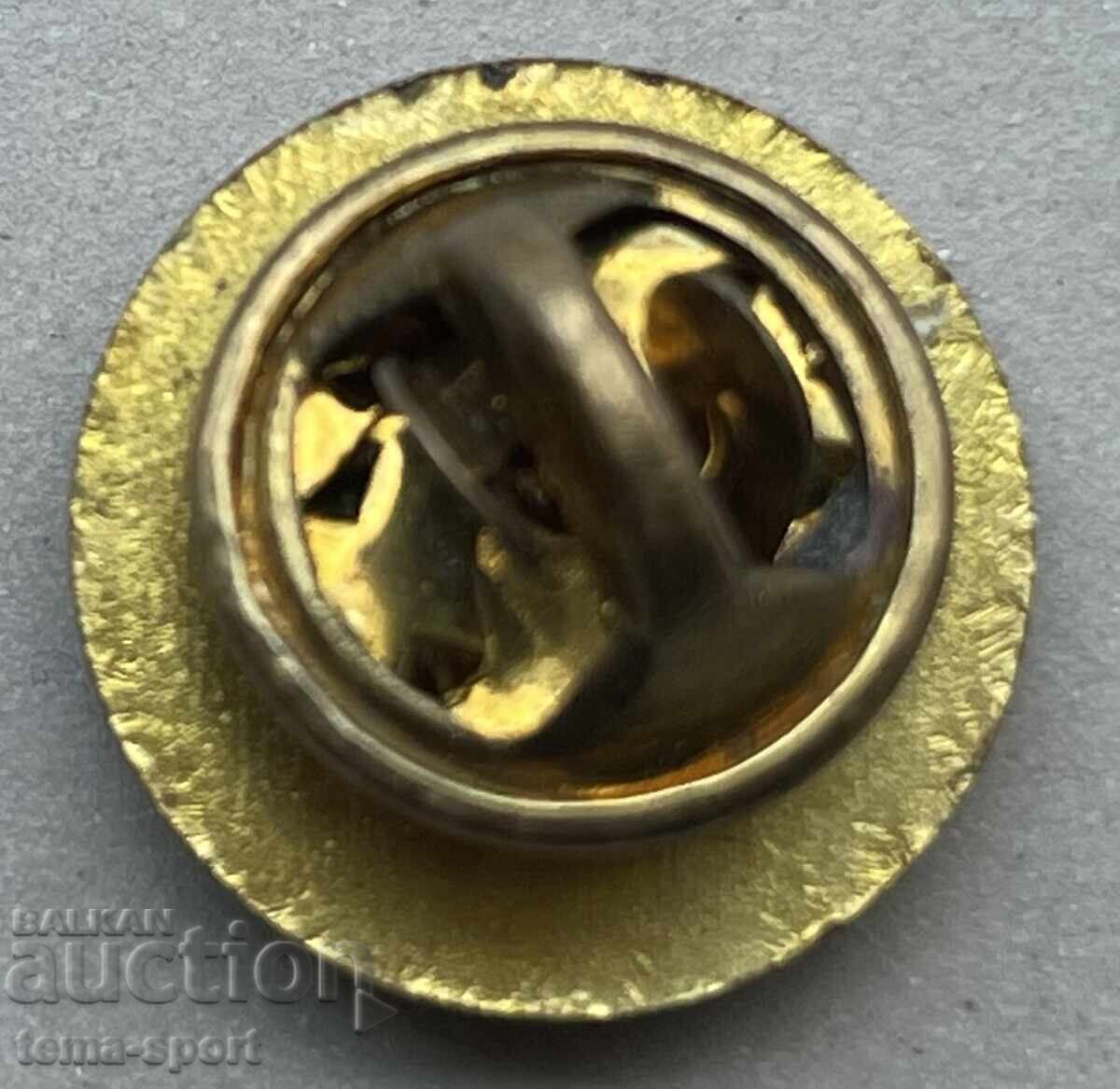 1558 Βουλγαρικό σήμα ποδοσφαιρικού συλλόγου Λοκομοτίβ Μέζντρα με τιμή 5.00 BGN | € 2.56