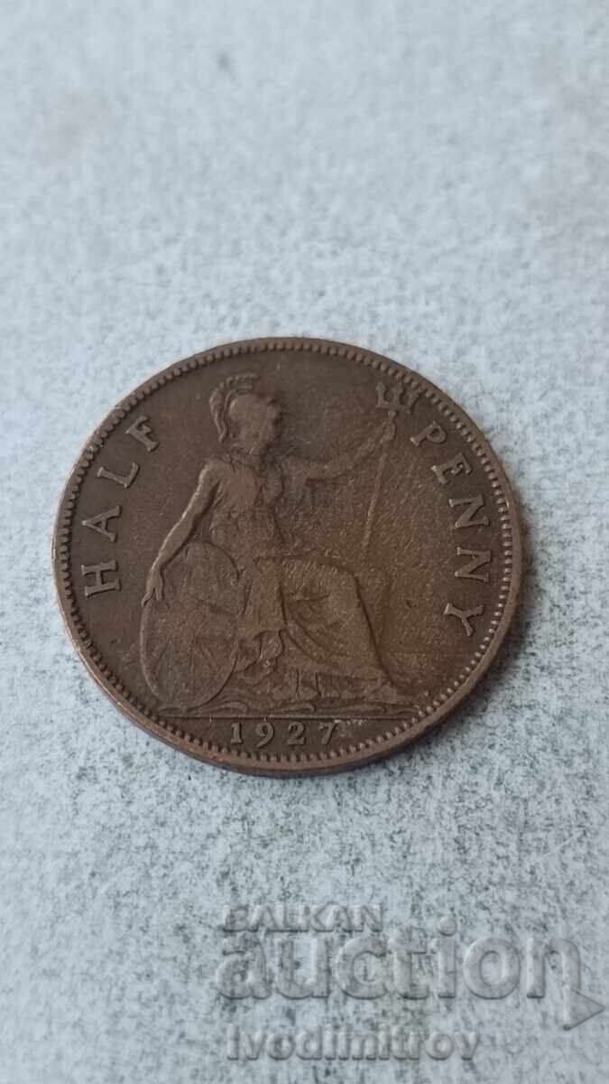 Ηνωμένο Βασίλειο 1/2 πένες 1927 Ηνωμένο Βασίλειο 1/2 πένες 1927