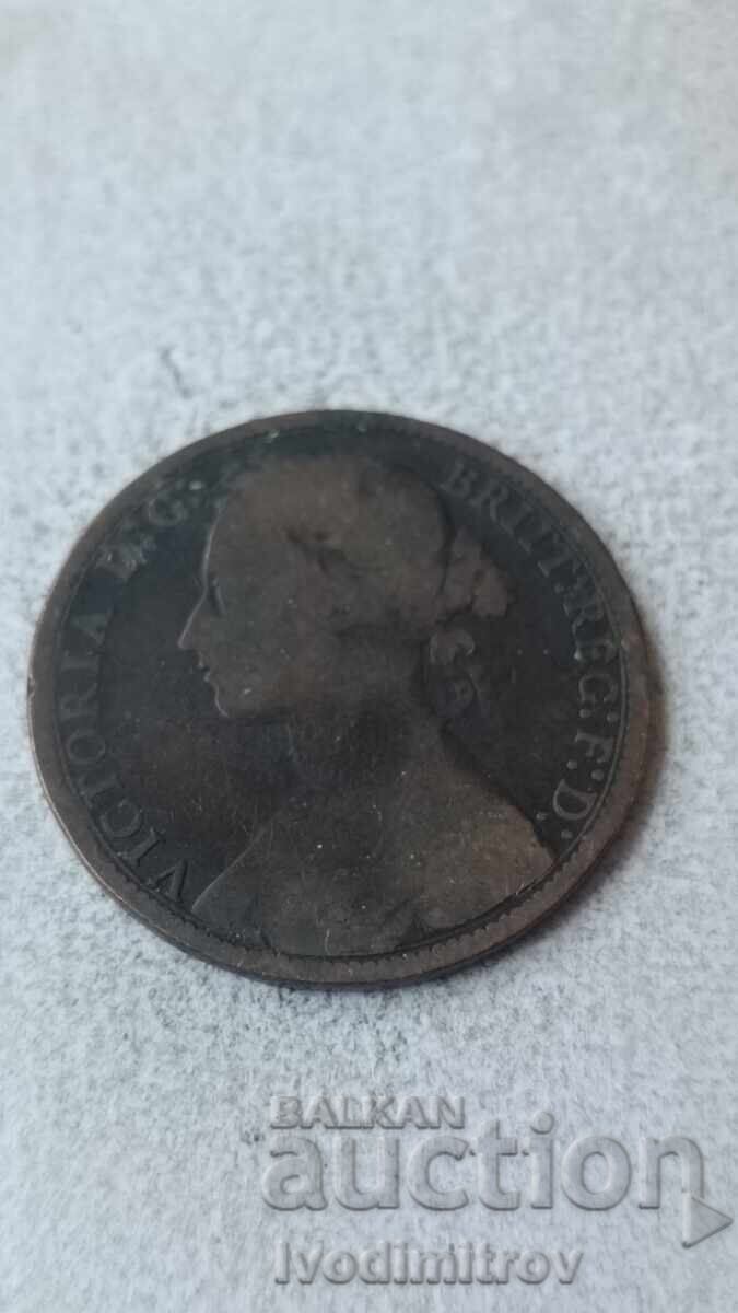 Великобритания 1 пени 1877 с цена 3.45 лв. | € 1.76