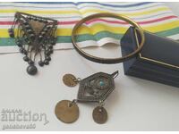 Old jewelry brooch, pin, bracelet