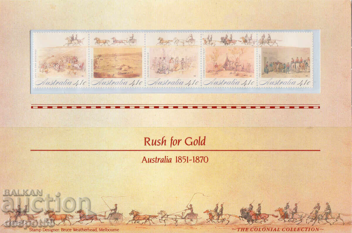 Livrarea 1990 Australia. 200 g de la colonizarea Australiei. Strip