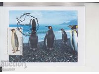 Carte poștală MAX FAUNĂ ANTARCTICĂ PINGUINI