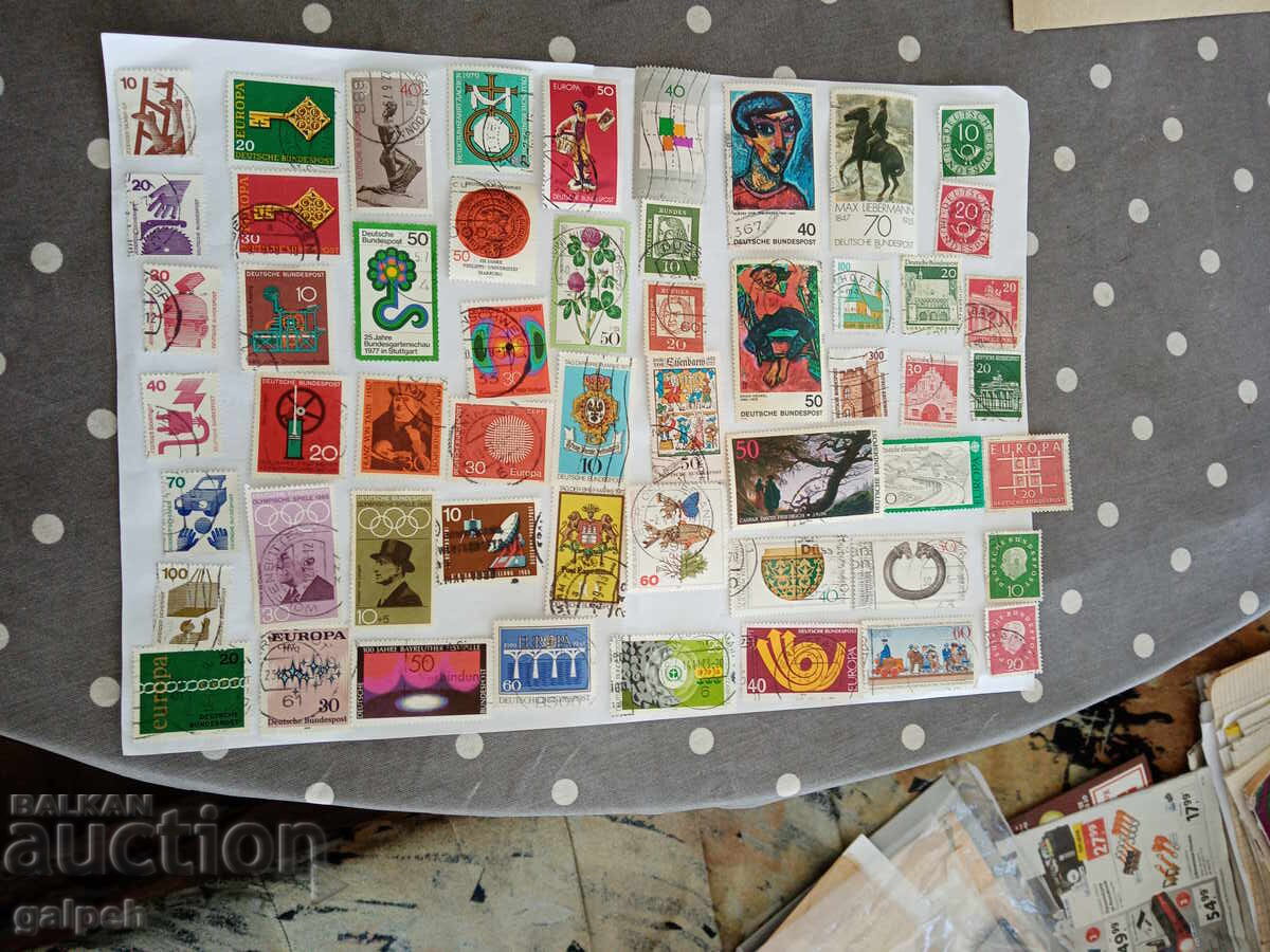 ПОЩЕНСКИ МАРКИ - ГЕРМАНИЯ - 120+бр. с цена 12.00 лв. | € 6.14