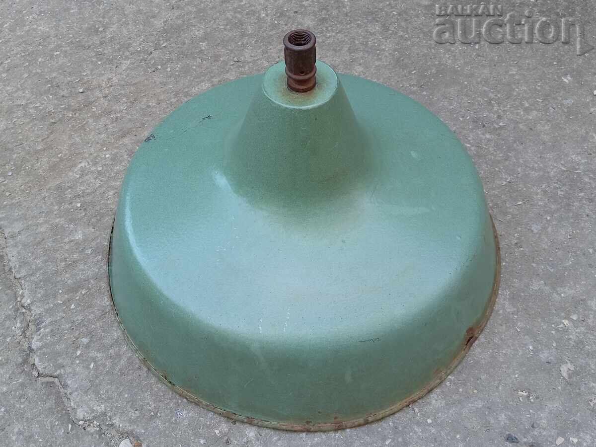 large enameled reflector industrial lamp 60s with price 41.00 BGN | € 20.96
