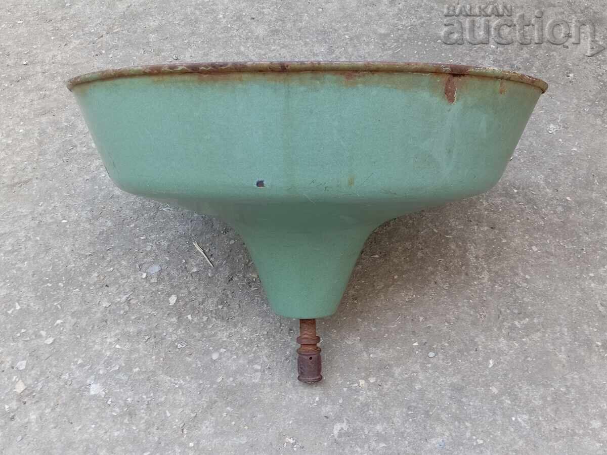 large enameled reflector industrial lamp 60s - 5