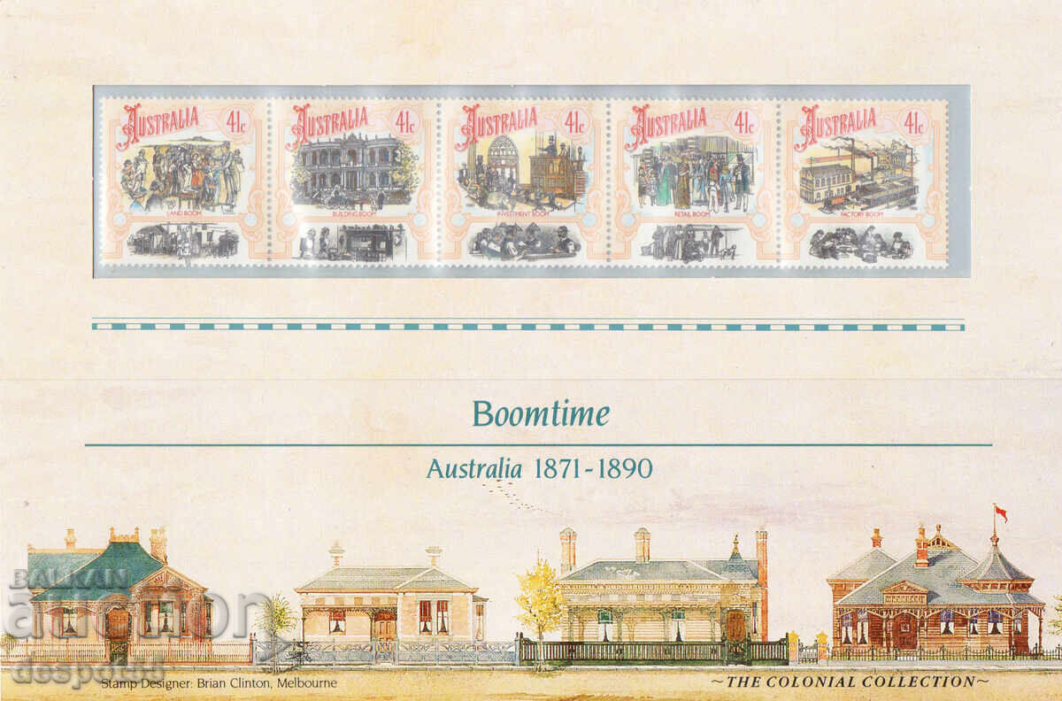 Livrarea 1990 Australia. 200 g de la colonizarea Australiei. Strip