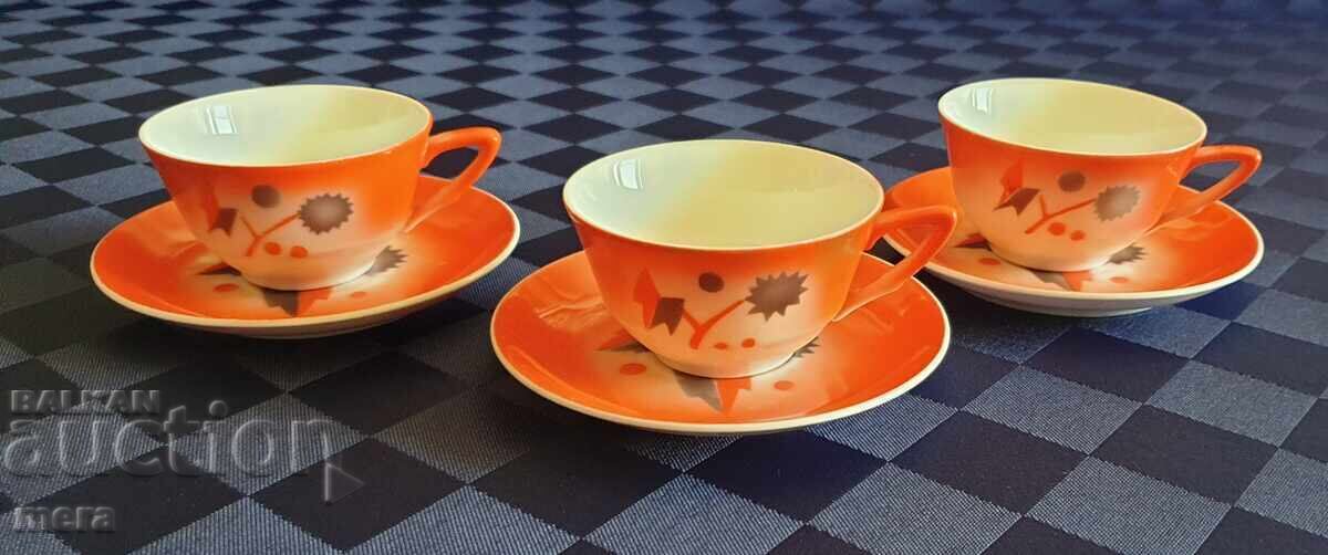 Three double porcelain sets - Zeh Scherzer Bavaria