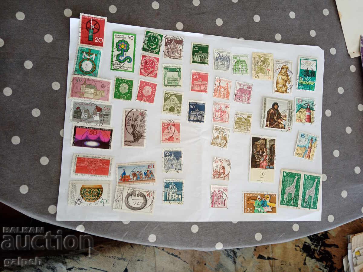 ПОЩЕНСКИ МАРКИ - ГЕРМАНИЯ - 120+бр. с цена 12.00 лв. | € 6.14 ПОЩЕНСКИ МАРКИ - ГЕРМАНИЯ - 120+бр. с цена 12.00 лв. | € 6.14