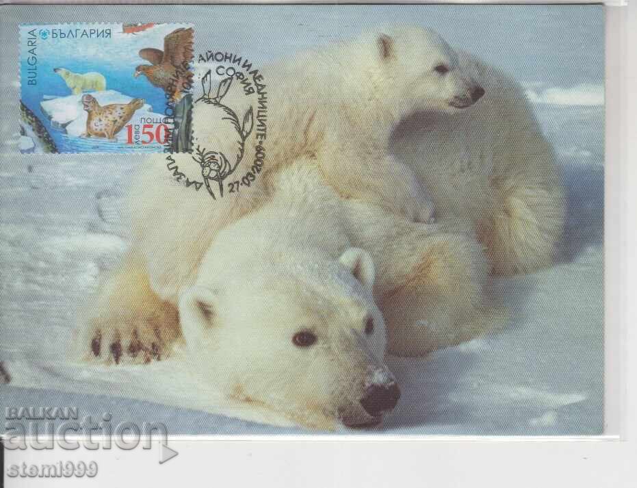 Пощенска картата МАХ АНТАРКТИКА ЛЕДНИЦИ ФАУНА