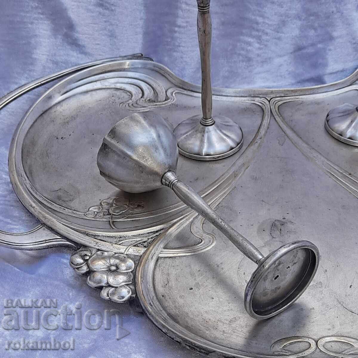 Αντίκα δίσκος με 4 ποτήρια WMF με τιμή 450.00 BGN | € 230.08