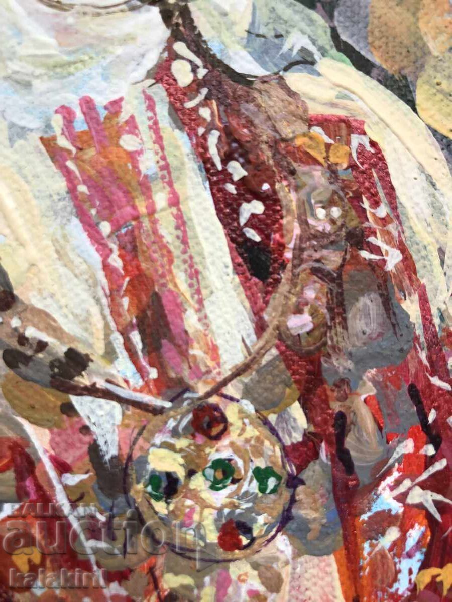 Bulgarian woman with a red saya - 5