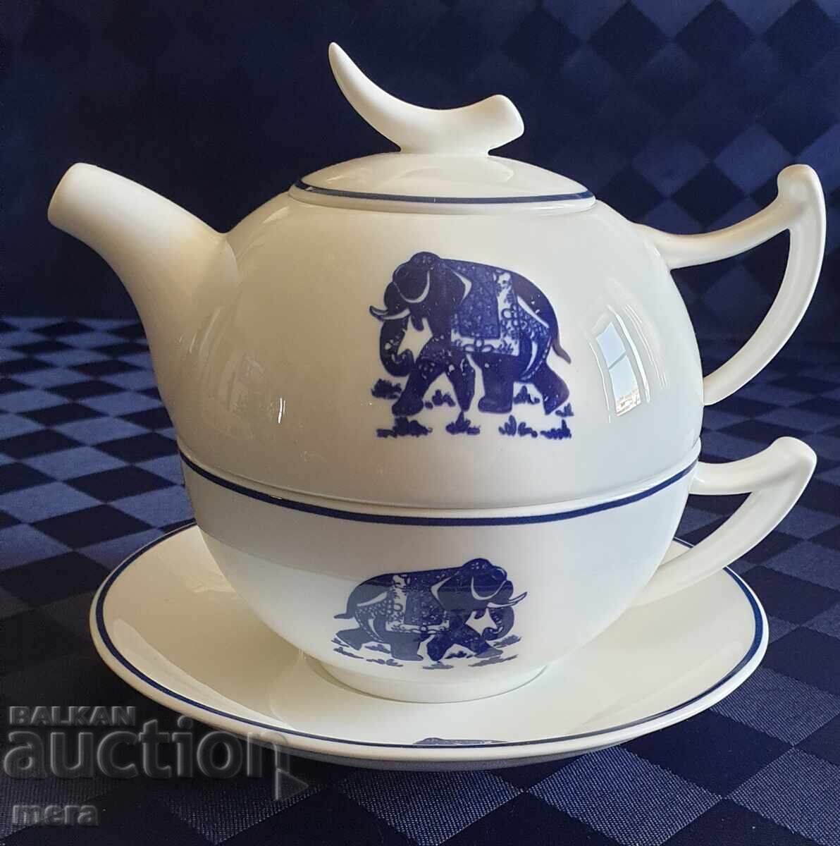 Port. designer tea set TEA logic Elab.Design FineBoneChina