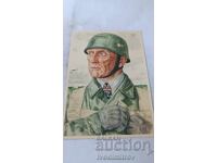 Carte poștală propagandă germană Tanchist