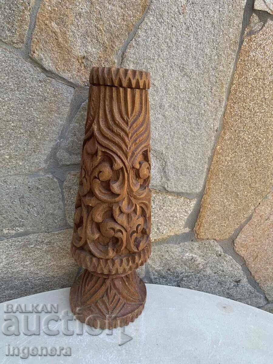 ΒΑΖΑ ΞΥΛΙΝΗ ΒΑΘΙΑ ΚΑΙ ΕΝΤΟΝΗ ΞΥΛΟΓΛΥΠΤΙΚΗ ΤΕΧΝΗ ΦΙΓΟΥΡΑ