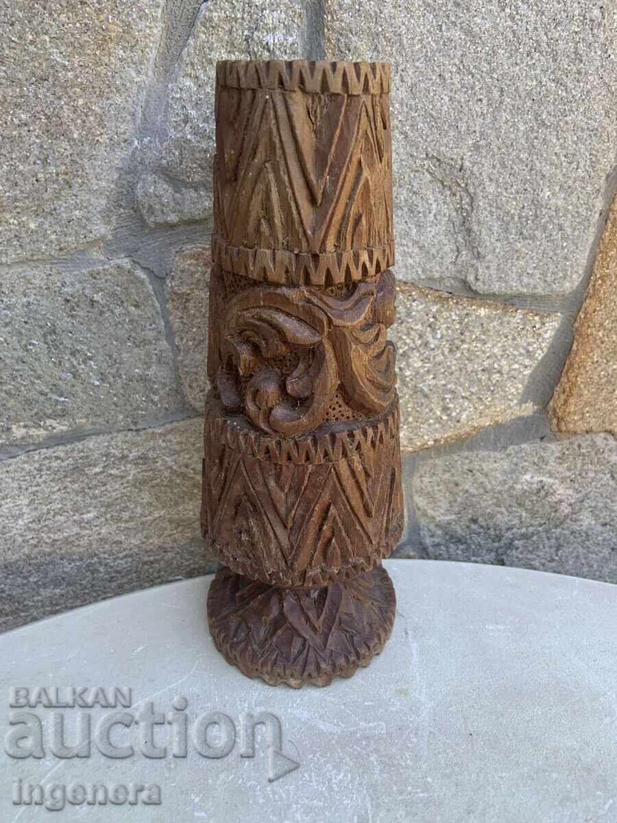 ΒΑΖΑ ΞΥΛΙΝΗ ΒΑΘΙΑ ΚΑΙ ΕΝΤΟΝΗ ΞΥΛΟΓΛΥΠΤΙΚΗ ΤΕΧΝΗ ΦΙΓΟΥΡΑ