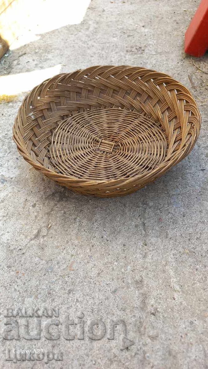 OLD WOVEN BASKET WOVEN PANIER 1 OLD WOVEN BASKET WOVEN PANIER 1