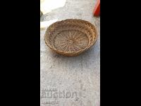 OLD WOVEN BASKET WOVEN PANIER 1