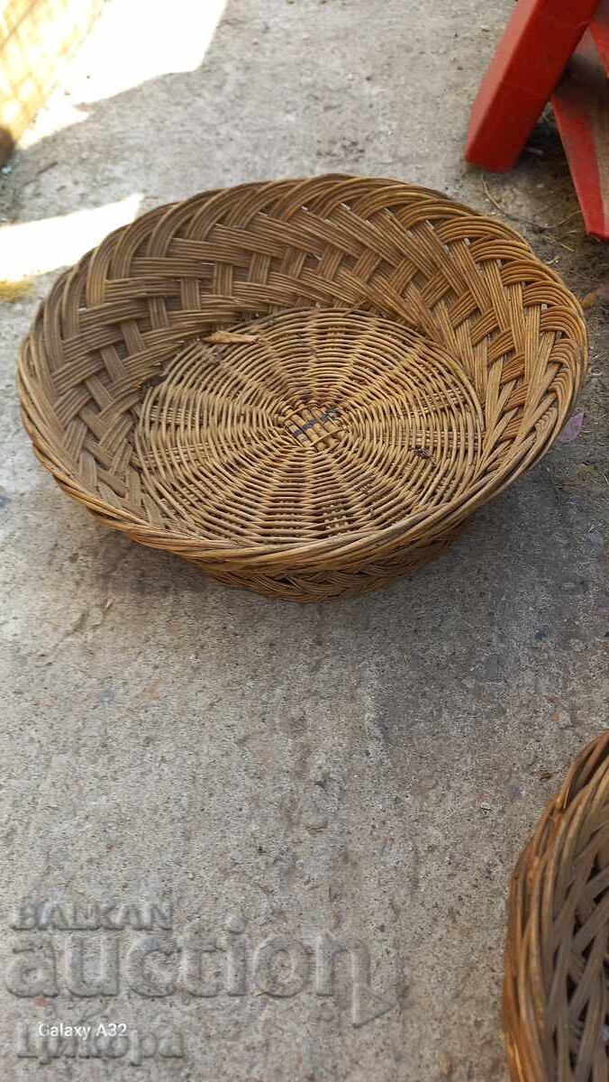 OLD WOVEN BASKET WOVEN PANIER 3 OLD WOVEN BASKET WOVEN PANIER 3